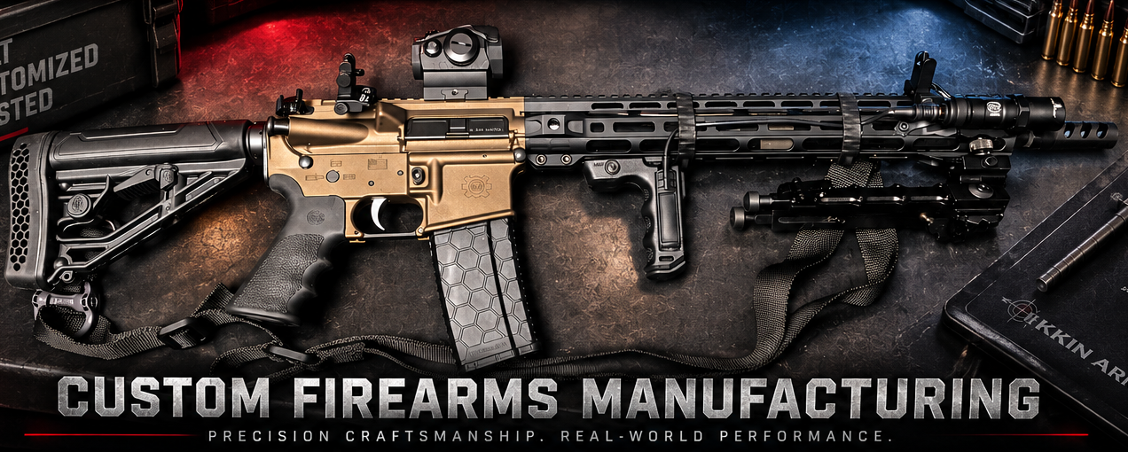 Ikkin Arms custom firearms manufacturing - precision craftsmanship and real-world performance