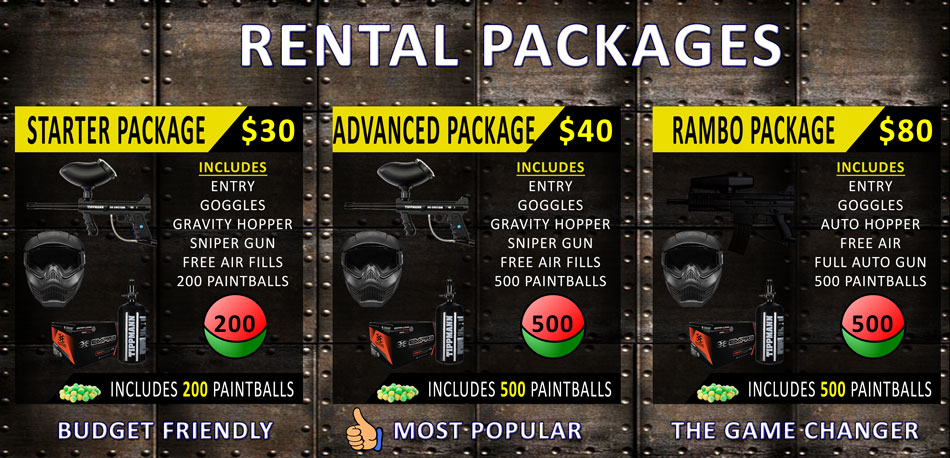 Paintball Public Play Pricing