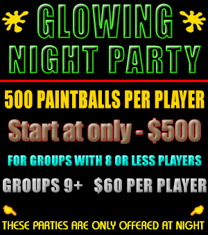 Glow paintball party package