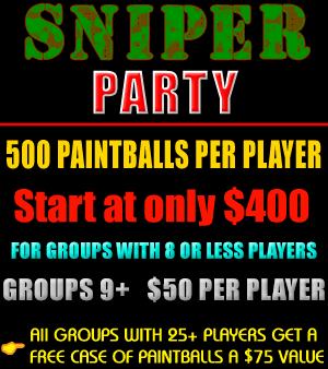 Sniper paintball party package