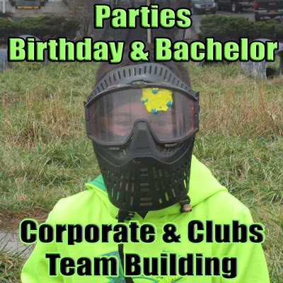 Private paintball parties and team building
