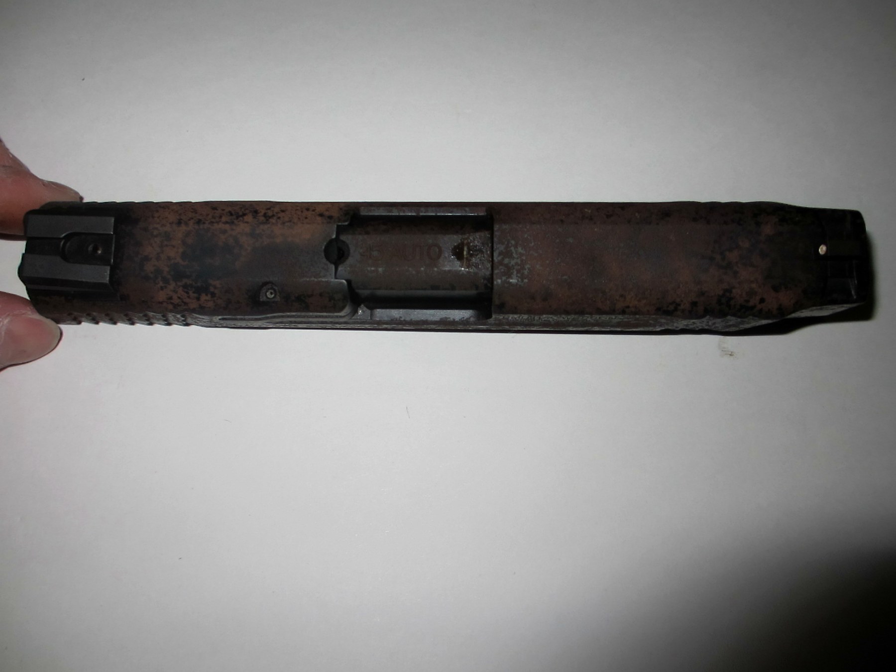 IKKIN Dip It rusted handgun restoration project photo 5