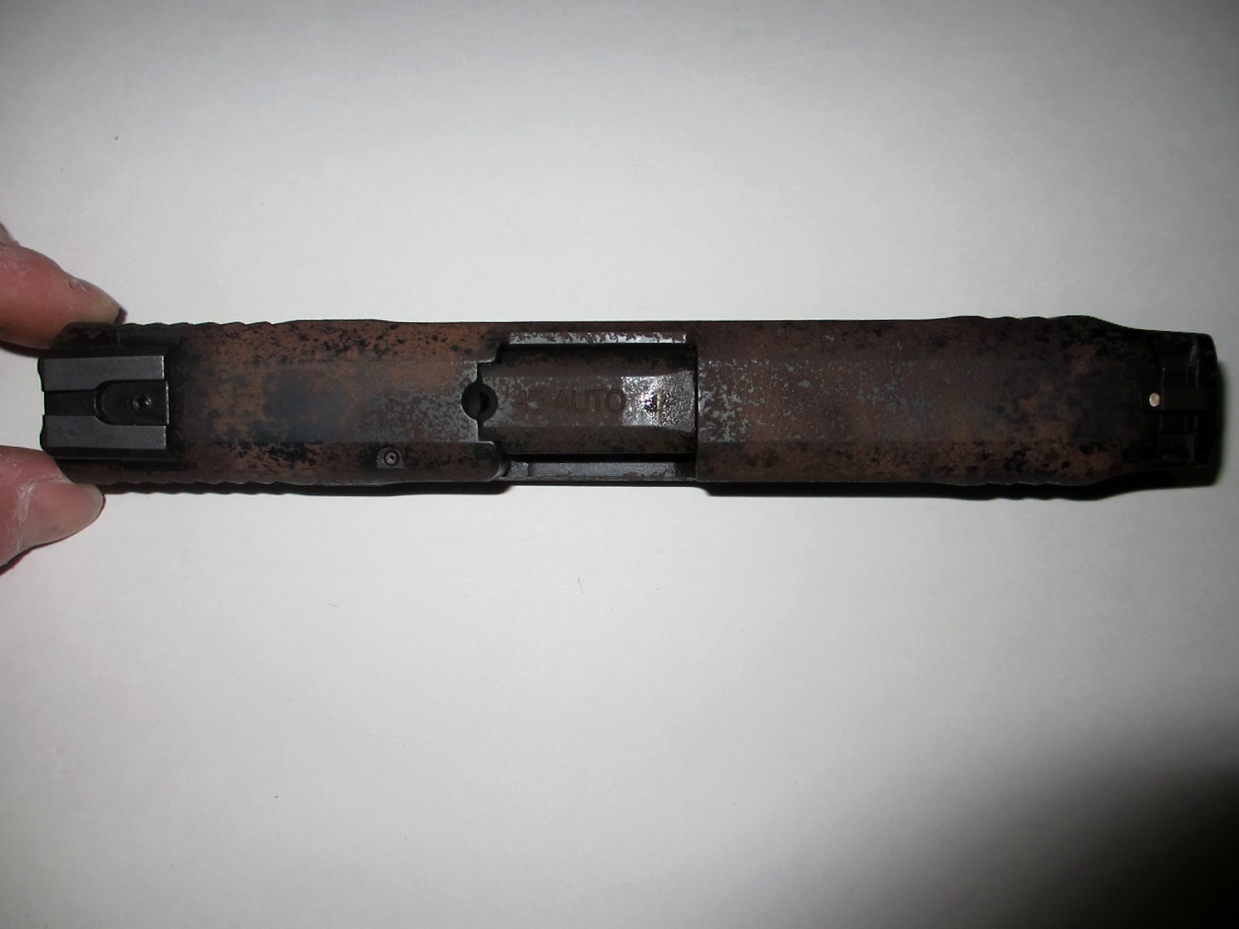 IKKIN Dip It rusted handgun restoration project photo 6