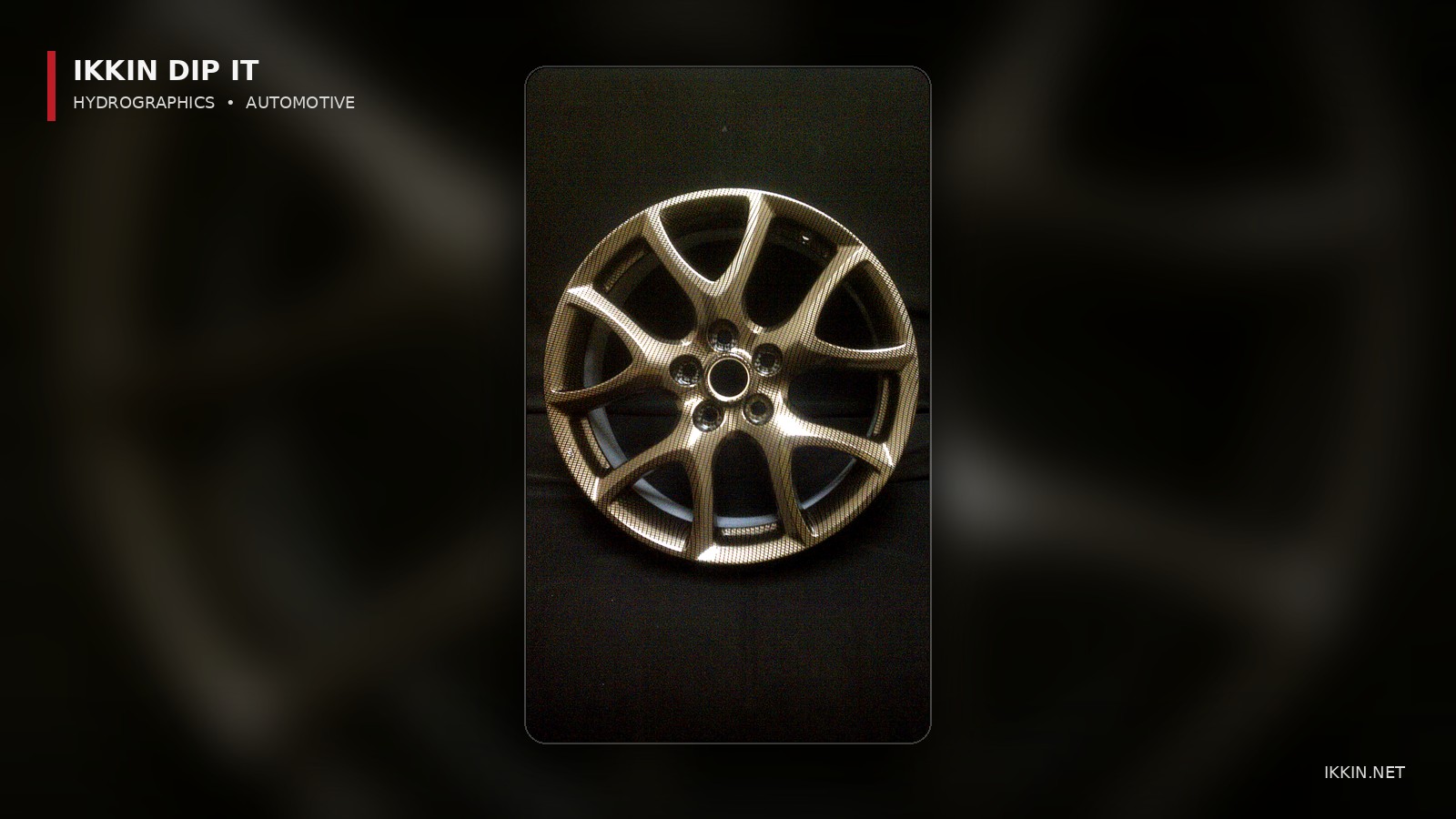 IKKIN carbon fiber hydrographic wheel project