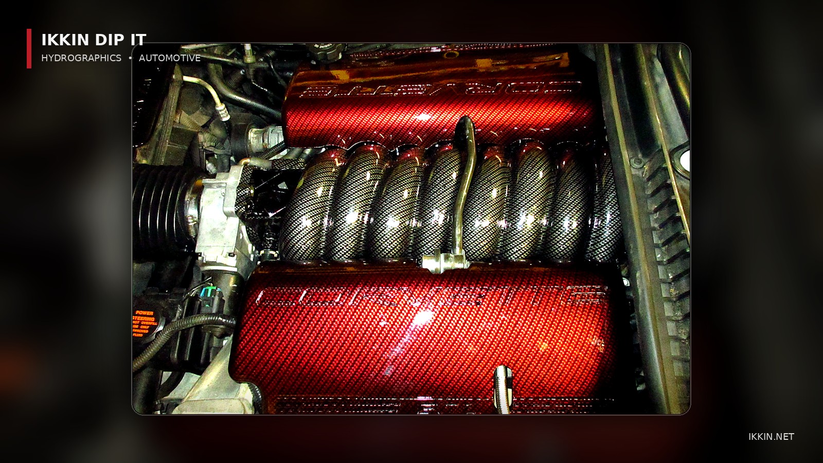 Hydrographics Corvette Engine