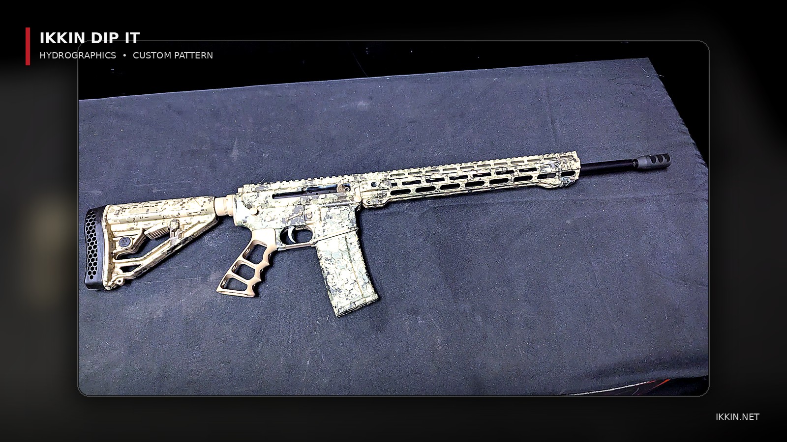 Hydrographics Digital Camo Rifle