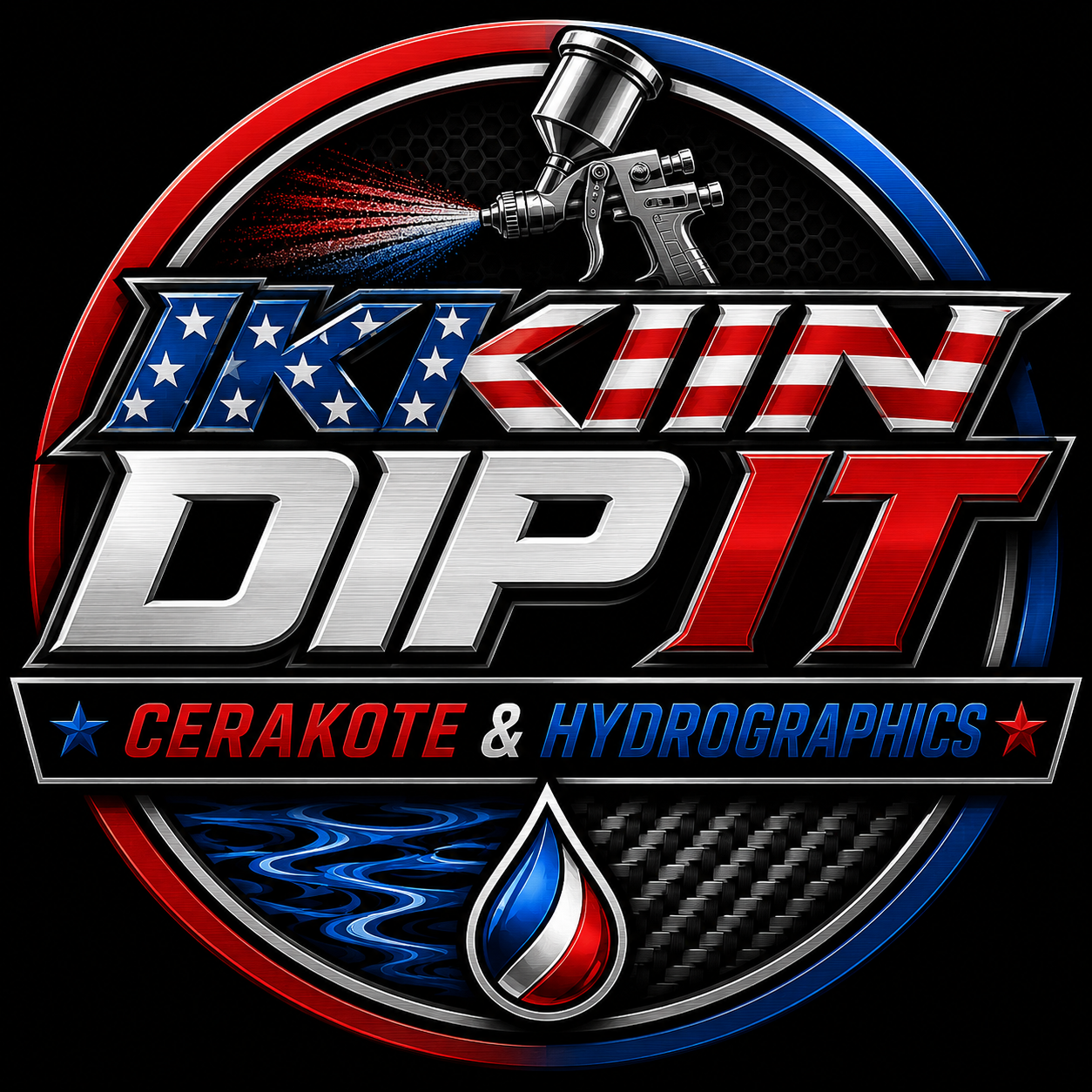 Ikkin Dip It Cerakote and Hydrographics